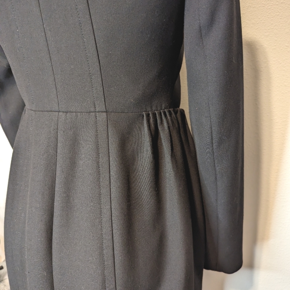 Zara Basic Black Jacket With Ruffled Pockets Wome… - image 8